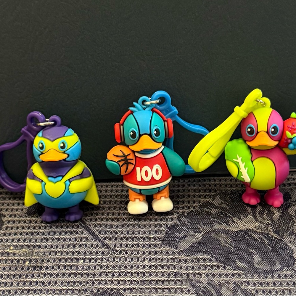 Kids Heart Challenge duck keychains